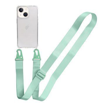 Прозорий чохол для iPhone 15 Plus з ремінцем Clear Crossbody - Avocado