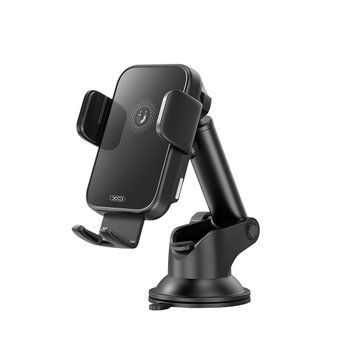 Автотримач XO WX036 Automatic Wireless Charging Holder, Чорний