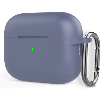 Чохол силіконовий на AirPods Pro 2 з карабіном Glycine Lavender