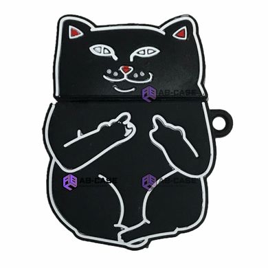 3D Чехол "Cat Black" для наушников AirPods 1/2