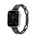 Ремешок для Apple Watch 42|44|45|49mm металлический Fashion Lady Band Black-Green 1