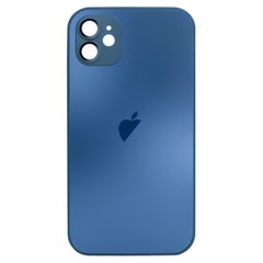 Чехол стеклянный для iPhone 11 матовый AG Glass Case с защитой камеры Blue