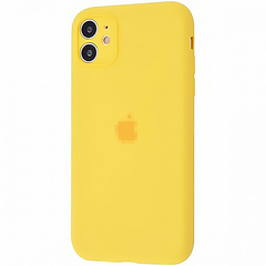 Чехол Silicone Case FULL CAMERA (для iPhone 11, Yellow)