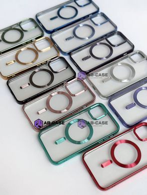 Чохол на iPhone 14 Pro Max OPEN Shining with MagSafe Dark Green