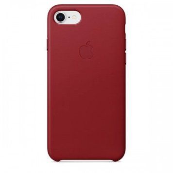 Кожаный чехол Leather Case Red для iPhone 7/8/SE2