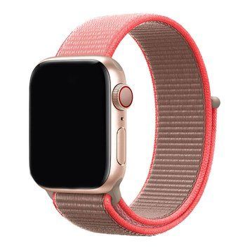 Ремінець для Apple Watch Nylon Loop нейлоновий (42mm, 44mm, 45mm, 46mm, 49mm, Neon Pink)