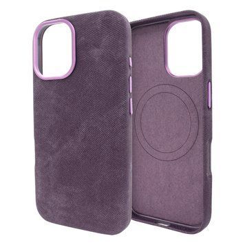 Чохол для iPhone 16 Pro : Suede Case with Magsafe - Purple