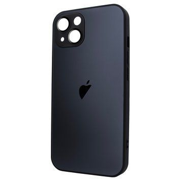 Чохол для iPhone 14 Plus скляний матовий AG Glass With Magsafe із захистом камери - Black