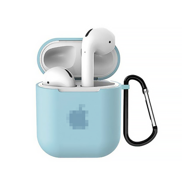Чехол для AirPods 1 | 2 : Logo Case with Carbine &ndash; Sky Blue