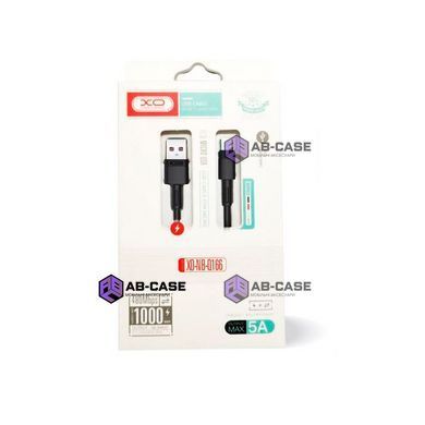 Кабель XO (USB to Type-C) 5A NB-Q166 Fast Charging &ndash; Black (1m)