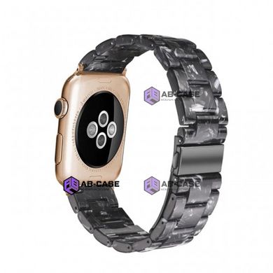 Янтарний ремінець на Apple Watch (42mm, 44mm, 45mm, 49mm Black Marble)