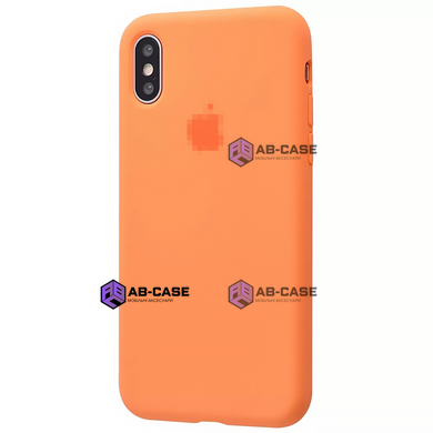 Чехол Silicone Case для iPhone X/Xs FULL (№56 Papaya)
