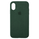 Чехол Alcantara FULL для iPhone (iPhone XS MAX, Green)