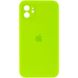 Чехол Silicone Case FULL CAMERA (square side) (для iPhone 11) (Party Green)
