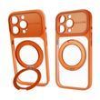 Чохол для iPhone 15 Pro : Nofelet Optic Ring Case with MagSafe &ndash; Orange