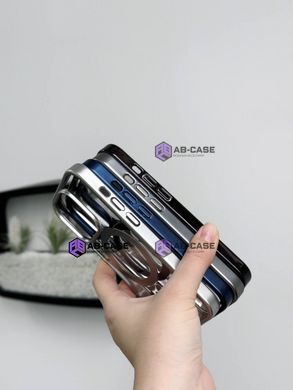 Чехол для iPhone 15 Pro Max матовый Clear case with MagSafe Titanium Silver