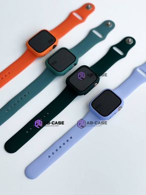 Комплект Silicone Band + Case для Apple Watch (41mm, Dark Green)