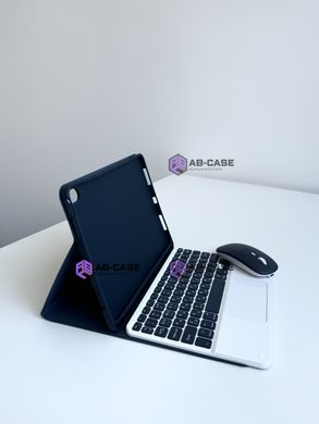 Чехол для iPad 9.7 (AIR/AIR2/NEW9.7/9.7 PRO) с клавиатурой, тачпадом и мышкой - Navy Blue