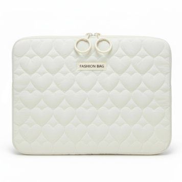 Чохол для ноутбука та MacBook (13"&ndash;15") Puffy Hearts "Fashion Bag" &ndash; White