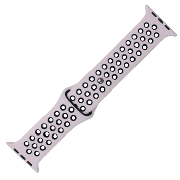 Ремешок для Apple Watch (38mm, 40mm, 41mm, [42mm Series 10/11]) : Silicone Band Nike &ndash; (Lavender-Black)