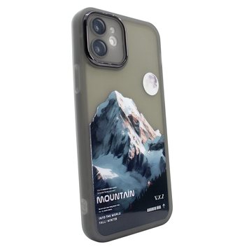 Чохол для iPhone 11 Print Nature Mountain із захисними лінзами на камеру Black