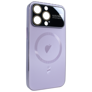 Чехол для iPhone 12 Pro PC Slim Case with MagSafe с защитными линзами на камеру Light Purple