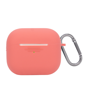 Чехол силиконовый для Airpods 3 c карабином Red Raspberry