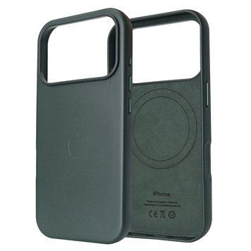 Чохол для iPhone 17 Pro : Leather Case PU with MagSafe &ndash; Fir Green