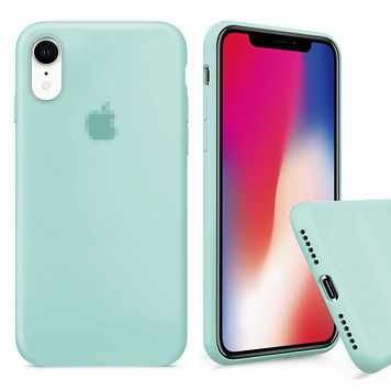 Чехол Silicone Case для iPhone XR FULL (№21 Sea Blue)