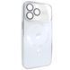 Чохол для iPhone 14 Pro матовий NEW PC Slim with MagSafe case із захистом камери White
