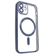 Чехол для iPhone 12 матовый Shining with MagSafe с защитными линзами на камеру Titanium Blue