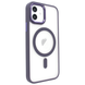 Чохол матовий для iPhone 11 MATT Crystal Guard with MagSafe напівпрозорий Deep Purple