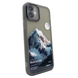 Чехол для iPhone 11 Print Nature Mountain с защитными линзами на камеру Black