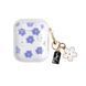Чехол для AirPods 1/2 &mdash; Charmed Collection "Violet & White Flowers"