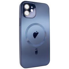 Чехол для iPhone 11 - AG Titanium Case with MagSafe с защитой камеры Blue