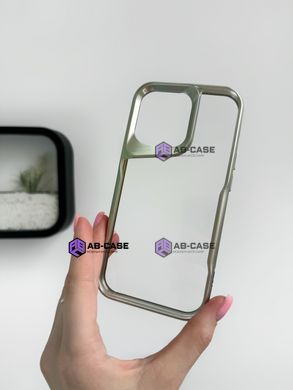 Чехол для iPhone 15 Pro Metallic Shell Case, Silver