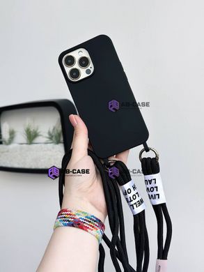 Чохол для iPhone 13 Pro Max Crossbody case with Twine Black