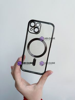 Чохол Shining with MagSafe на iPhone 14 із захисними лінзами на камеру Black