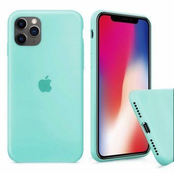 Чехол Silicone Case для iPhone 11 pro Max FULL (№21 Sea Blue)