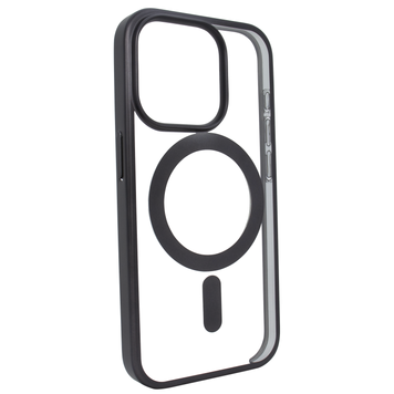 Чехол для iPhone 14 Pro матовый Clear case with MagSafe Titanium Black