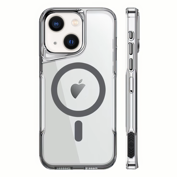 Чехол для iPhone 14 NewZone Сlear Case with MagSafe - Gray