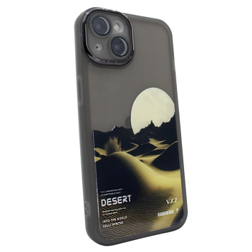 Чохол для iPhone 14 Print Nature Desert із захисними лінзами на камеру Black