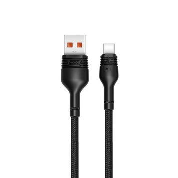 Кабель XO (USB to Type-C) 5A NB55 Huawei Fast Charge &ndash; Black (1m)