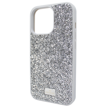 Чехол Svarowski для iPhone 14 Pro Max со стразами Silver