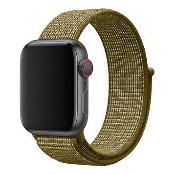 Ремінець для Apple Watch Nylon Loop нейлоновий (42mm, 44mm, 45mm, 46mm, 49mm, Olive Flak)