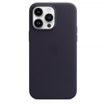 Шкіряний чохол Leather Case with MagSafe Ink на iPhone 14 Pro