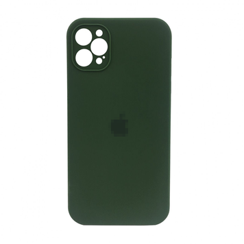 Чохол Silicone Case FULL CAMERA (square side) (на iPhone 12 pro) (Virid)