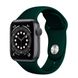 Силіконовий ремінець на Apple Watch (38mm, 40mm, 41mm, №49 Forest Green, S)