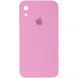 Чехол Silicone Case FULL CAMERA (square side) (для iPhone Xr) (Light Pink)