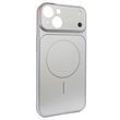 Чехол для iPhone 14 : Nofelet AG Glass Case with MagSafe &ndash; Silver